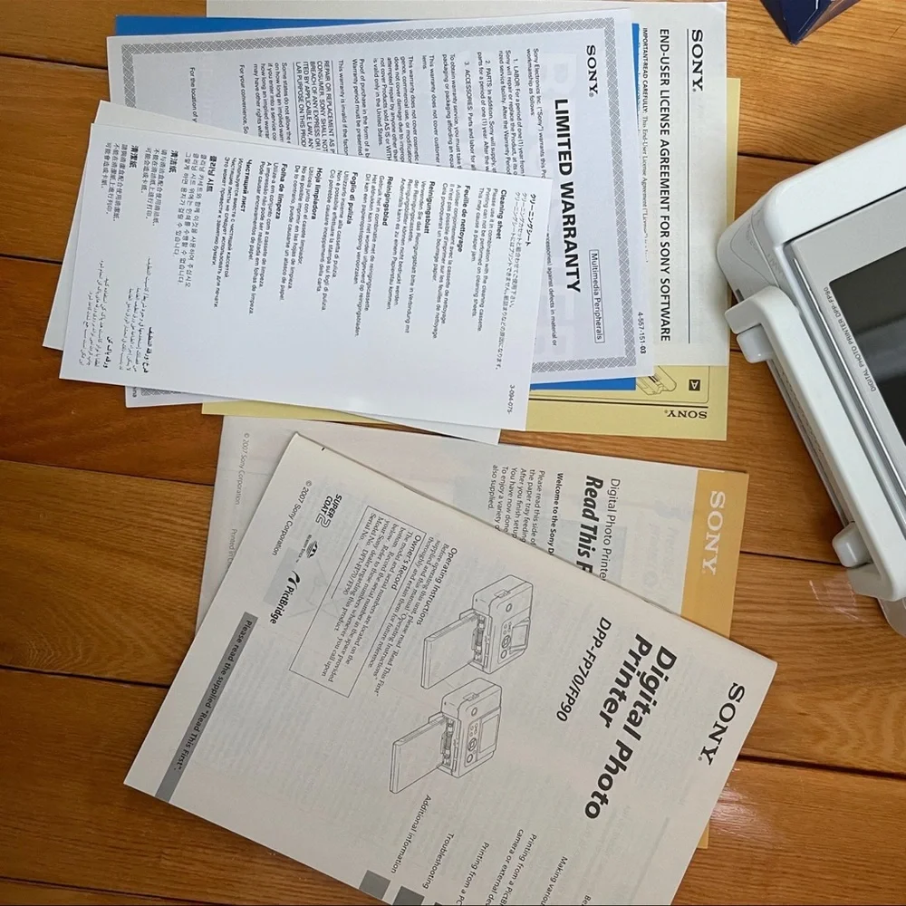 SONY Picture photo printer station DPP-FP90 bundle